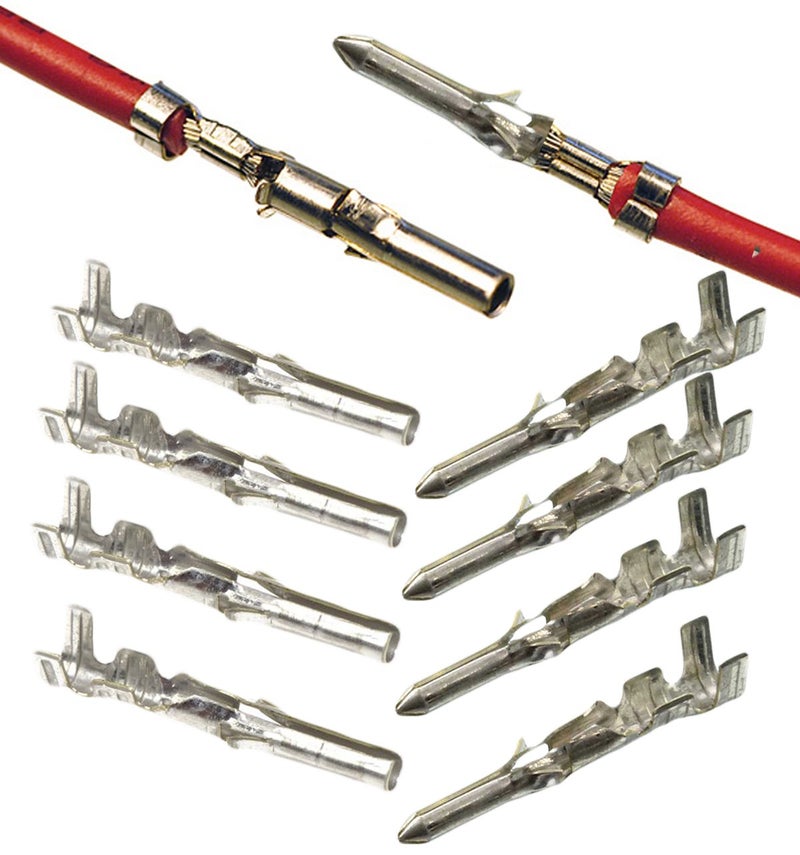 Molex 40 Pair) Molex 18-24 AWG Gauge Pins 0.062" Male and Female Pins Connector, Crimp style pin, 1561-(P901)L - Image 1